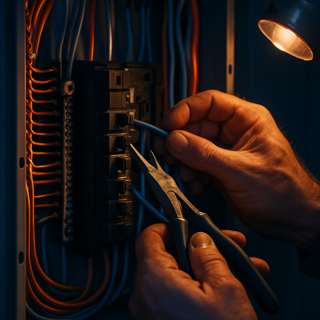 Electrical repair work